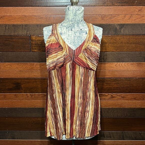 Maurices Tops - Maurices Stretchy Deep V Neck Halter Strap Metallic Glittery Blouse